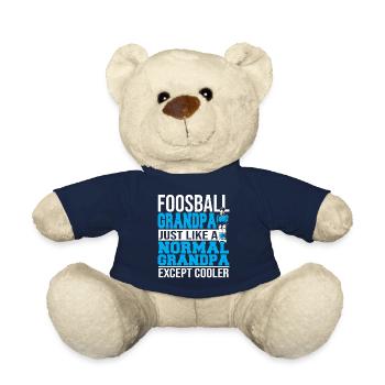 Cool Foosball Grandfather Table Soccer Player Men - Teddy - French Navy - Vorne