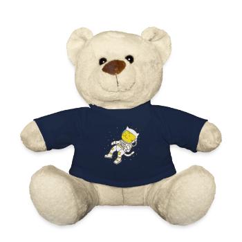 Leopard in space Big cat Predator - Teddy Bear - french navy - Front
