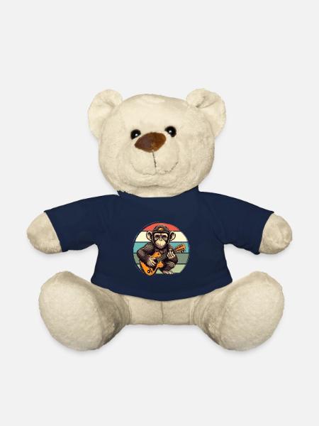 Affe Schimpanse spielt Acousitc Rock Gitarre - Teddy - French Navy