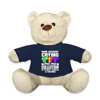 Bank Account Crying, Sports Jersey Collection - Teddy Bear - french navy - Front