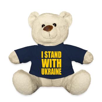 I stand with ukraine - Nounours - bleu marine - Devant