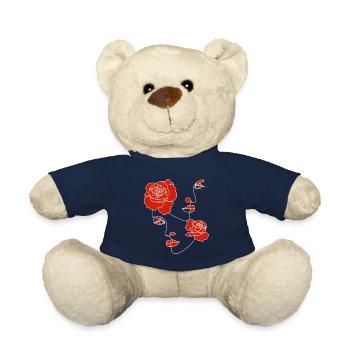 GESICHTER VON FRAUEN MIT BLUMEN - Teddy - French Navy - Vorne