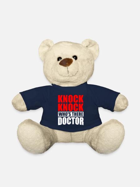 Knock Knock Who's There Doctor 9 - Teddy Bear - french navy