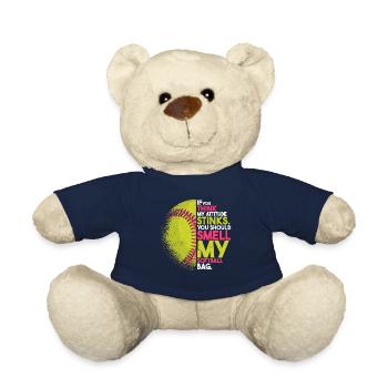 Lustiger Softball-Liebhaber - Teddy - French Navy - Vorne