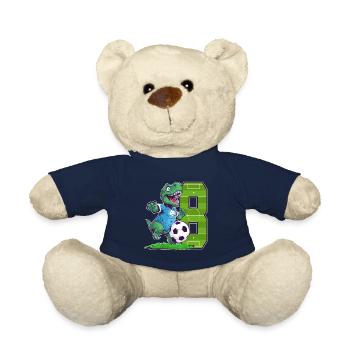 Soccer Dinosaur - 8 year old boy - 8. - Teddy Bear - french navy - Front