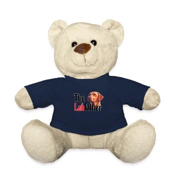 The Labfather, funny foxred Labrador design - Teddy Bear - french navy - Front