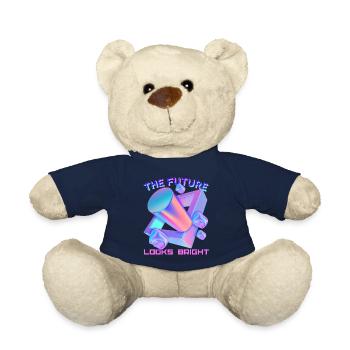 Futuristische Form Zukunfts-Design lustiger Spruch - Teddy - French Navy - Vorne