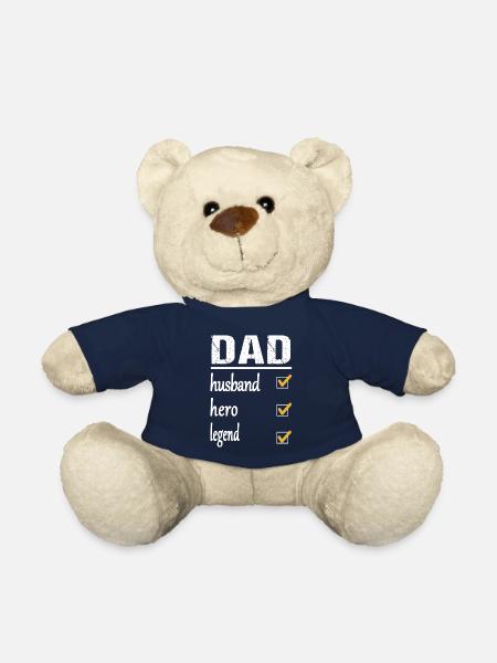 Papa, papa, père et légende - Nounours - bleu marine