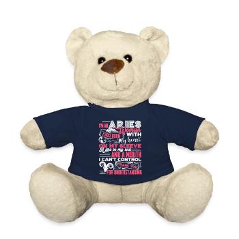 Aries I'm An Aries Woman Horoscope - Teddy Bear - french navy - Front