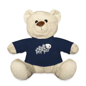 Tardigrade Tardigrade Flowers - Teddy Bear - french navy - Front