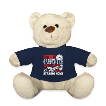 Carpenter I Am A Retired Carpenter - Teddy Bear - french navy - Front