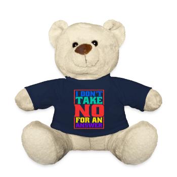 I Don't Take No For An Answer - Teddy Bear - french navy - Front