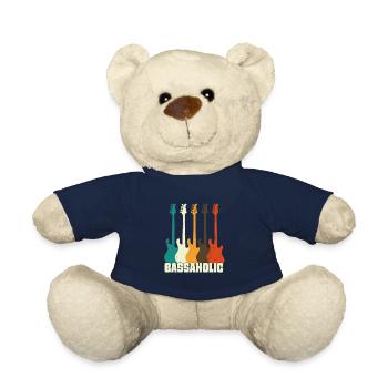 Bass Guitar Player Bassaholic Bass Player - Teddy Bear - french navy - Front