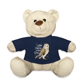 Less People. More Owls. Nocturnal Bird Night Owl - Teddy - French Navy - Vorne