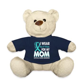 Portez sarcelle & blanc pour le mois du - Nounours - bleu marine - Devant