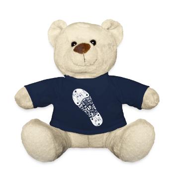 Danseur de claquettes Chaussures de danse à claquettes Instructeur de danse à claquettes - Nounours - bleu marine - Devant