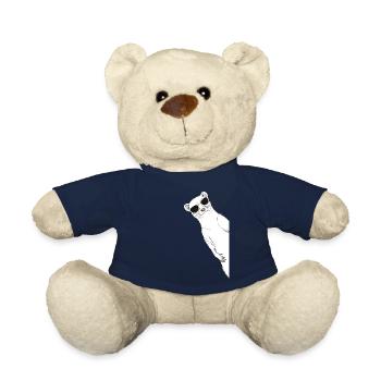 Cooles Frettchen mit Sonnenbrille Süßes Frettchen - Teddy - French Navy - Vorne