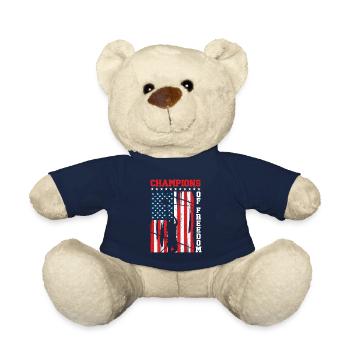 USA Independence American Flag Freedom Sports - Teddy Bear - french navy - Front