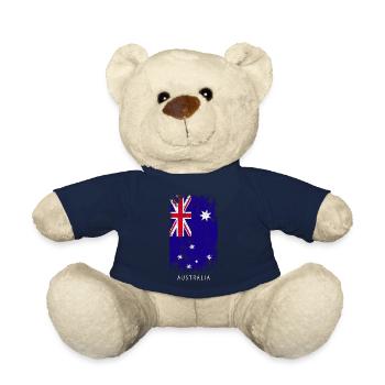 Souvenir with the country flag of Australia - Teddy Bear - french navy - Front