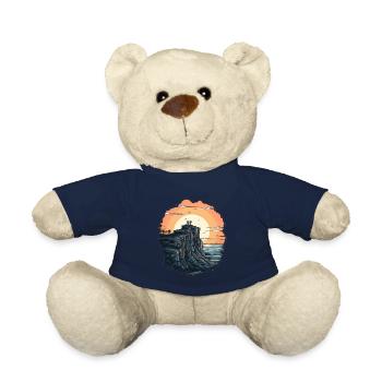 Mountains Grand Canyon Sunset Retro Hiking - Teddy Bear - french navy - Front