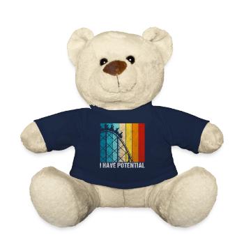 I have Potential Roller Coaster - Teddy Bear - french navy - Front