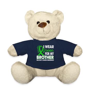 Wear green for Enlightenment Month - Teddy Bear - french navy - Front