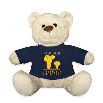 Elephant Baby Elephant Elephant - Teddy Bear - french navy - Front