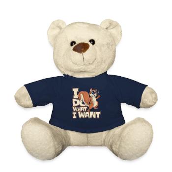 I Do What I Want Fuchshörnchen Grauhörnchen - Teddy - French Navy - Vorne