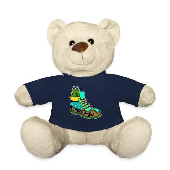 via ferrata mountain hiking mountain hiking - Teddy Bear - french navy - Front