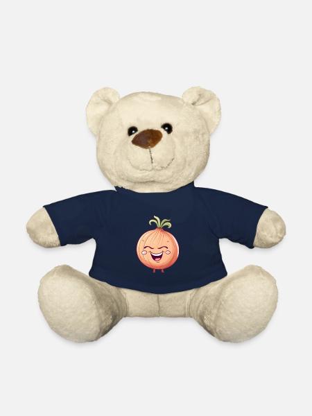 Zwiebel Gemüse Veganer Bauer Lustig Süße Liebe - Teddy - French Navy