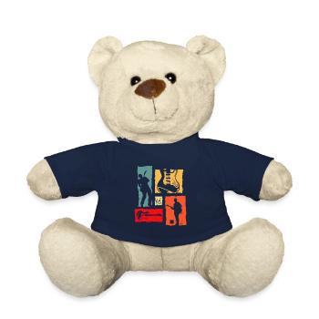 Gitarrenspieler Retro - Teddy - French Navy - Vorne