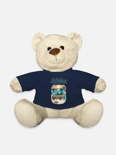 Enjoy summer vintage van - Teddy Bear - french navy