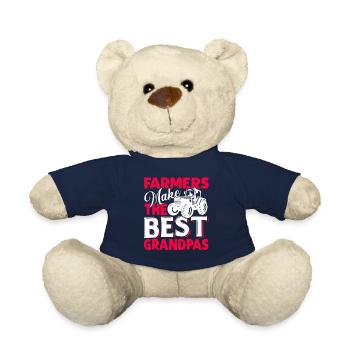 Farmer Farmers Make The Best Grandpas - Teddy Bear - french navy - Front