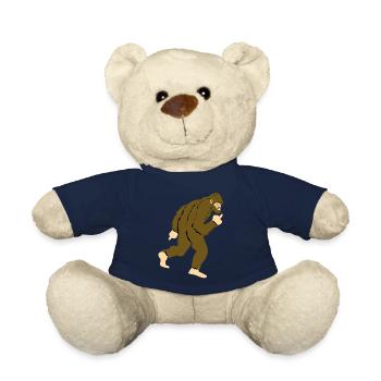 Bigfoot montre un doigt d’honneur - Nounours - bleu marine - Devant