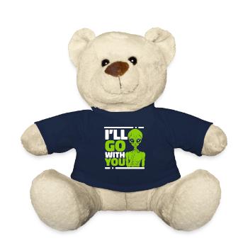 I'll Go With You Ufo Conspiracy Extraterrestrial - Teddy Bear - french navy - Front