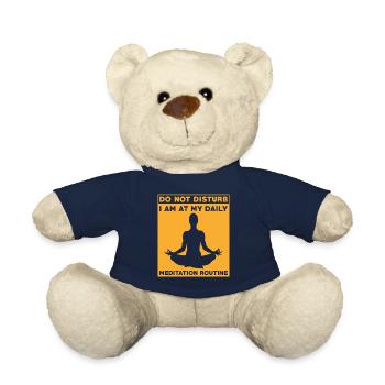 Tägliche Meditationsroutine Yoga Achtsamkeit - Teddy - French Navy - Vorne
