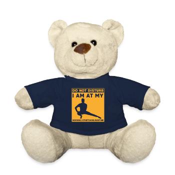 Stretching Fitness Yoga Workout Fun - Teddy Bear - french navy - Front