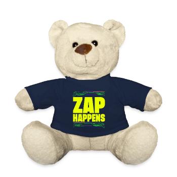 Zap Happens Laser Tag Player Funny Gift Idea - Teddy Bear - french navy - Front