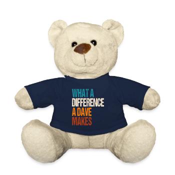 What A Difference A Dave Makes - Teddy Bear - french navy - Front