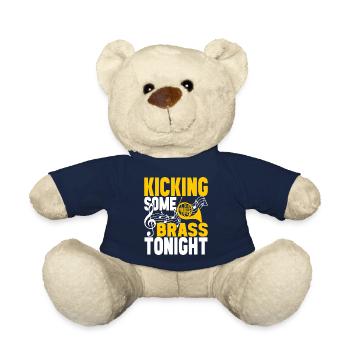 Horn Brass Instrument - Teddy Bear - french navy - Front