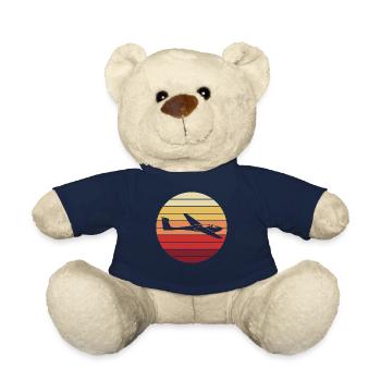 Segelfliegen Segelflugzeug Pilot Flugzeug Geschenk - Teddy - French Navy - Vorne