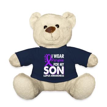 Tragen Sie Lila Zur Unterstützung Des - Teddy - French Navy - Vorne