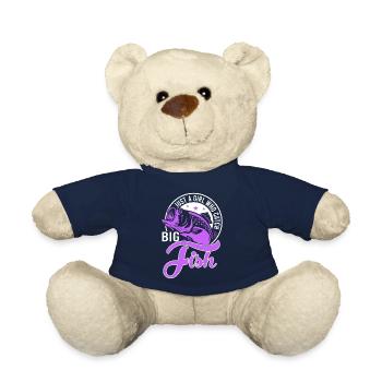 Juste une fille attrapant de gros poissons - Nounours - bleu marine - Devant