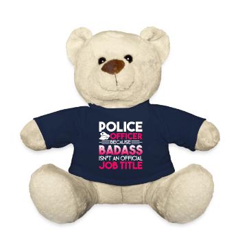 Police Officer Police Officer Job Title - Teddy Bear - french navy - Front
