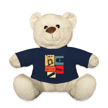 Skateboard Skateboarder Geschenk - Teddy - French Navy - Vorne