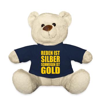 reden ist silber schweigen ist gold - Teddy - French Navy - Vorne