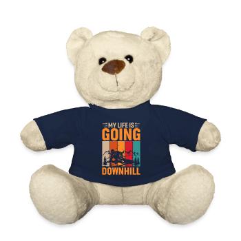 Ma vie dégringole - ski - Nounours - bleu marine - Devant