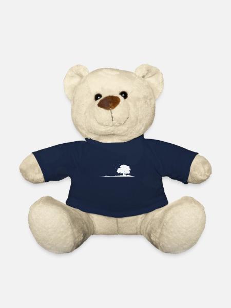 Arbre dans le champ feuilles de nature - Nounours - bleu marine