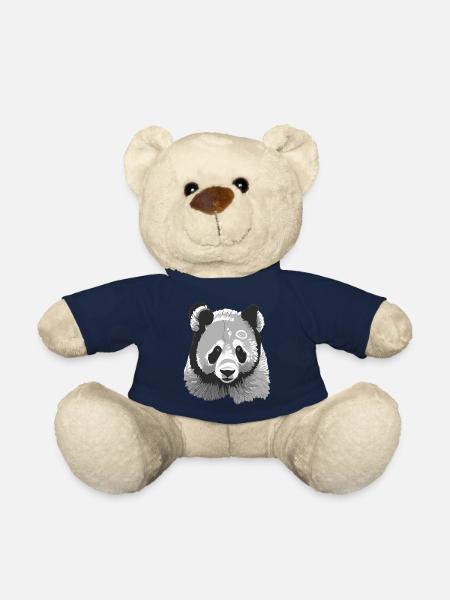 Bébé Panda Stylisé - Nounours - bleu marine