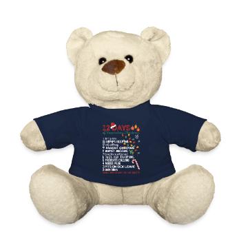 12 Tage Atmungstherapeut Weihnachten Lustig RT - Teddy - French Navy - Vorne